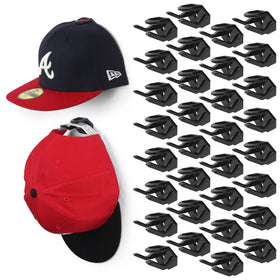 Modern JP adhesive hat hooks on wall displaying hats facing forward for a neat, accessible look.