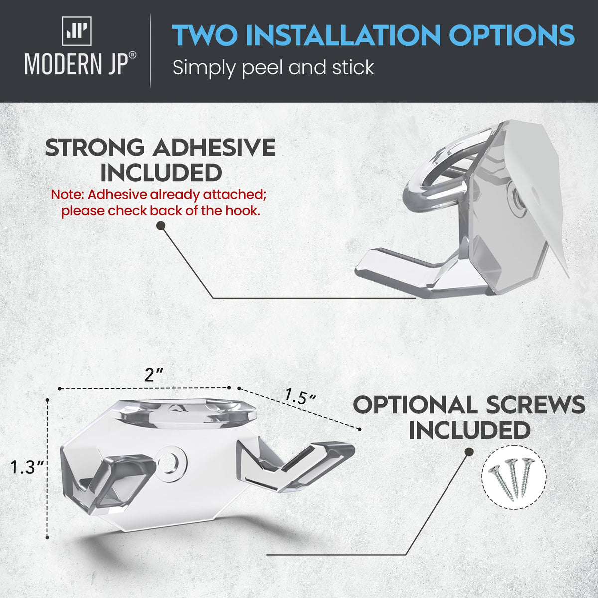Modern JP minimalist design wall hat hooks keeps the display discreet.