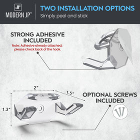 Modern JP minimalist design wall hat hooks keeps the display discreet.