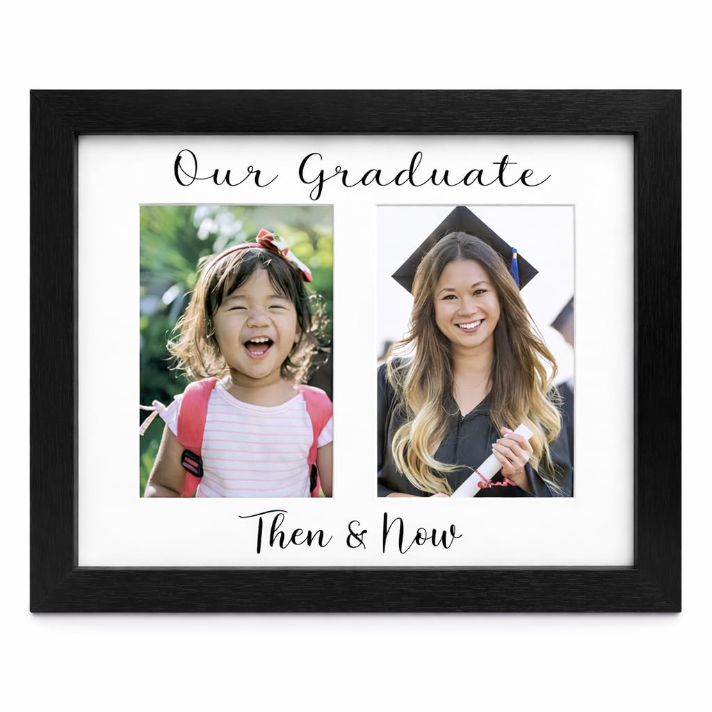 Modern Mama Memories frame front view with two 4x6 photos for a side-by-side memory display.