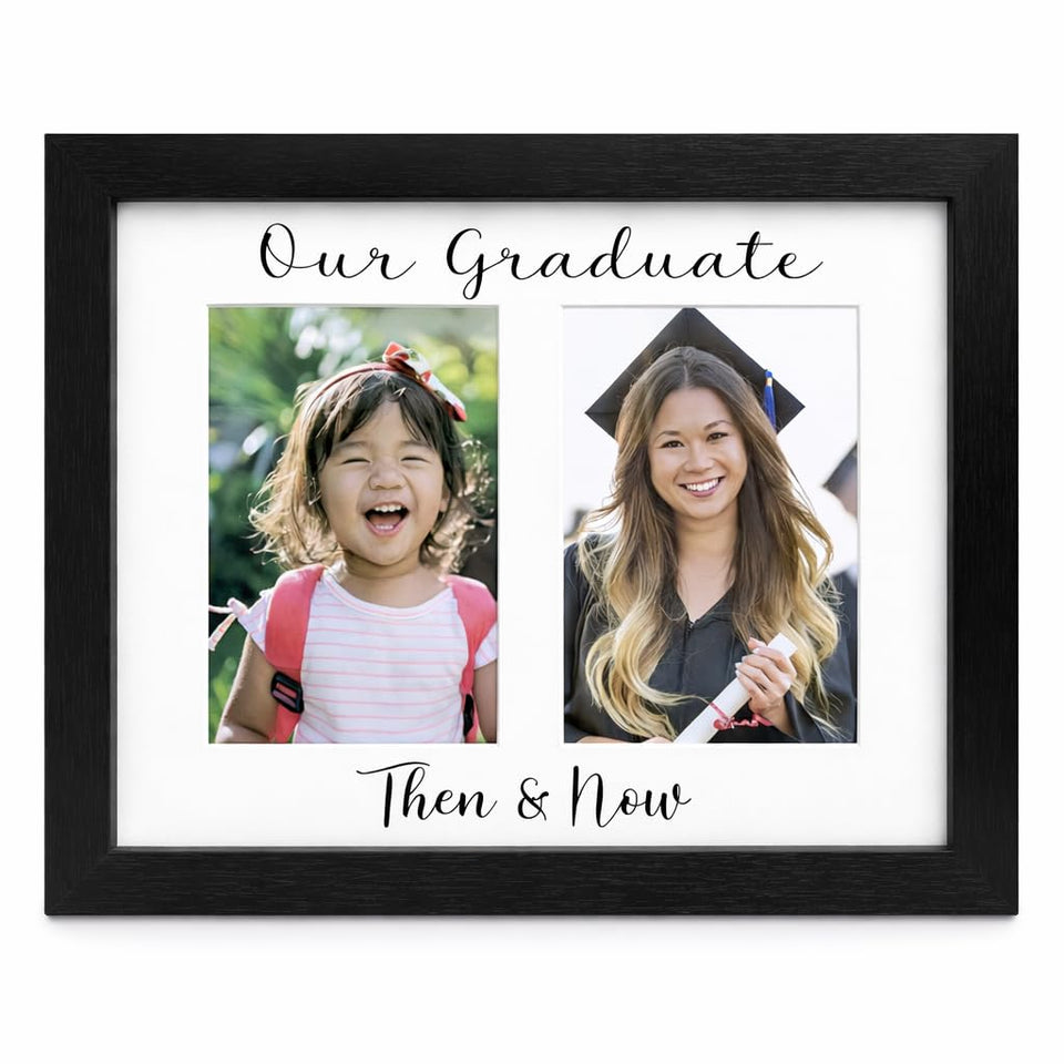 Modern Mama Memories frame front view with two 4x6 photos for a side-by-side memory display.