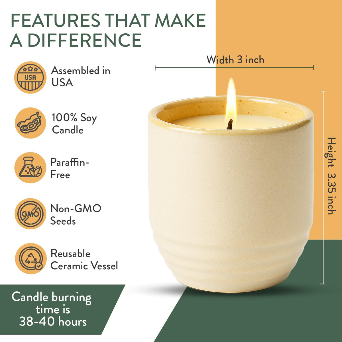 Modern Sprout Cali Lemon and amber moss fragrance notes for calming scent