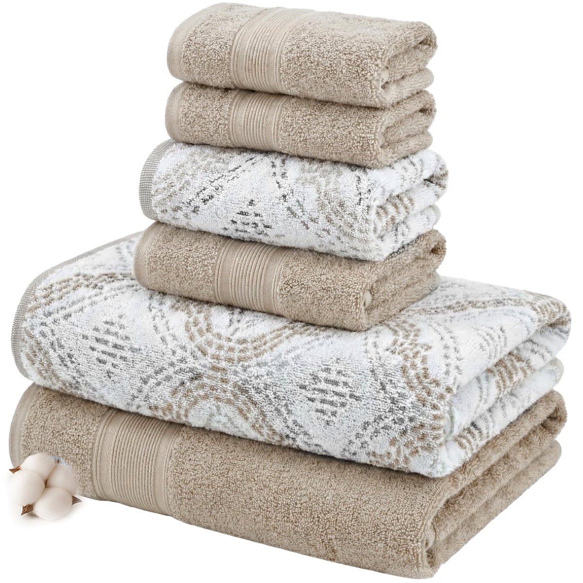 Modern Threads Capri bath towel pair showcases plush jacquard design for spa-like daily use.