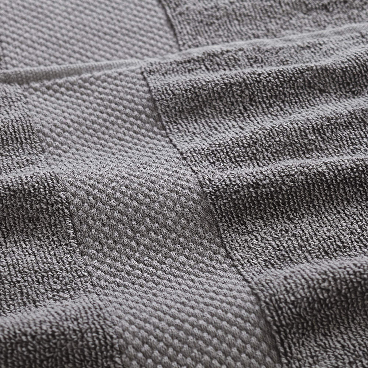Modern Threads care charcoal machine wash image indicates easy care and long-lasting fibers