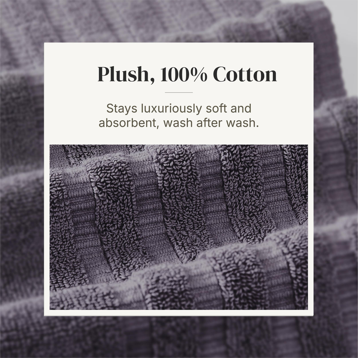 Oxford design detail on Modern Threads Classic Diamond towels adds timeless charm to the bath.