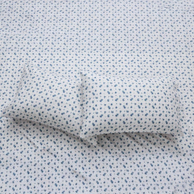 Modern Threads color-fast Blue Roses pattern stays vibrant after washing.