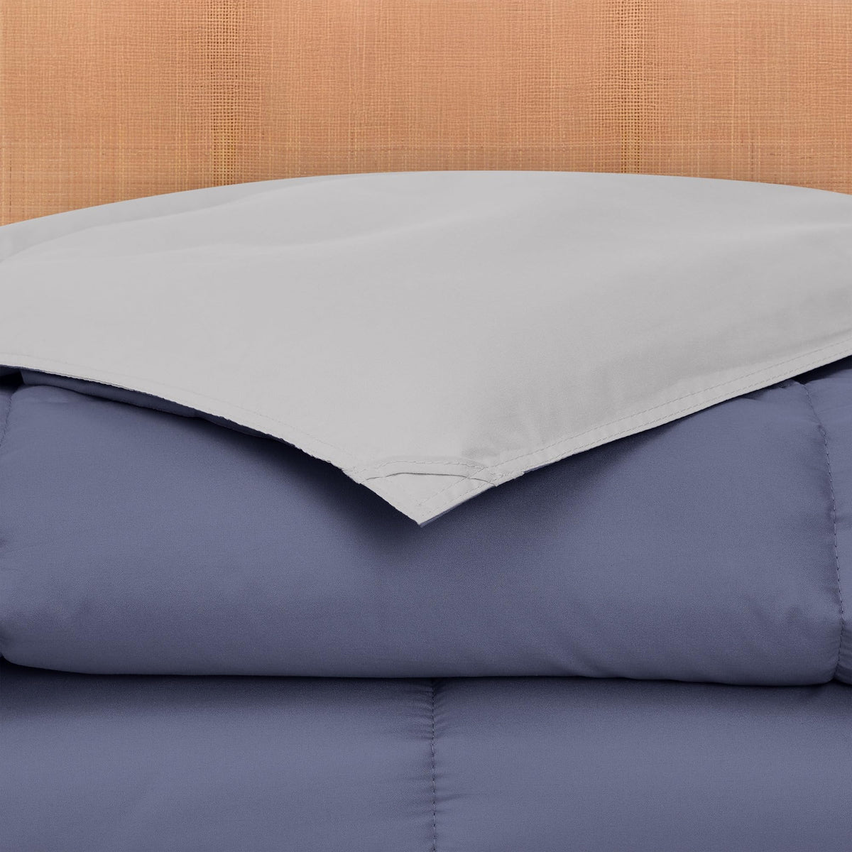 Modern Threads corner tabs secure the comforter inside a duvet cover.