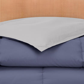 Modern Threads corner tabs secure the comforter inside a duvet cover.