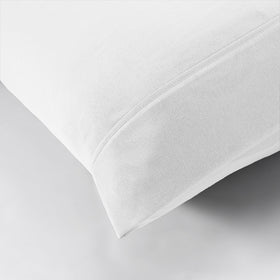 Modern Threads crisp white bed set adds a clean, hotel-inspired look to the bedroom.