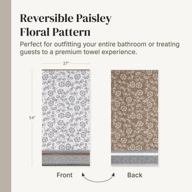Modern Threads Floral Trail towels demonstrate quick-dry and absorbent performance in real bathroom use.