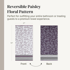 Modern Threads Floral Trail washcloth 13x13, durable for frequent use.