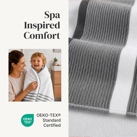Modern Threads hand towel 16x28 charcoal for quick-drying comfort in busy mornings.