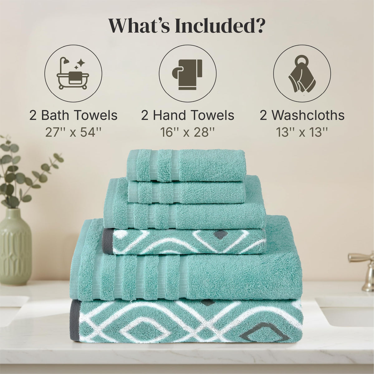 Modern Threads hand towels 16x28 offer plush feel and quick-dry convenience.
