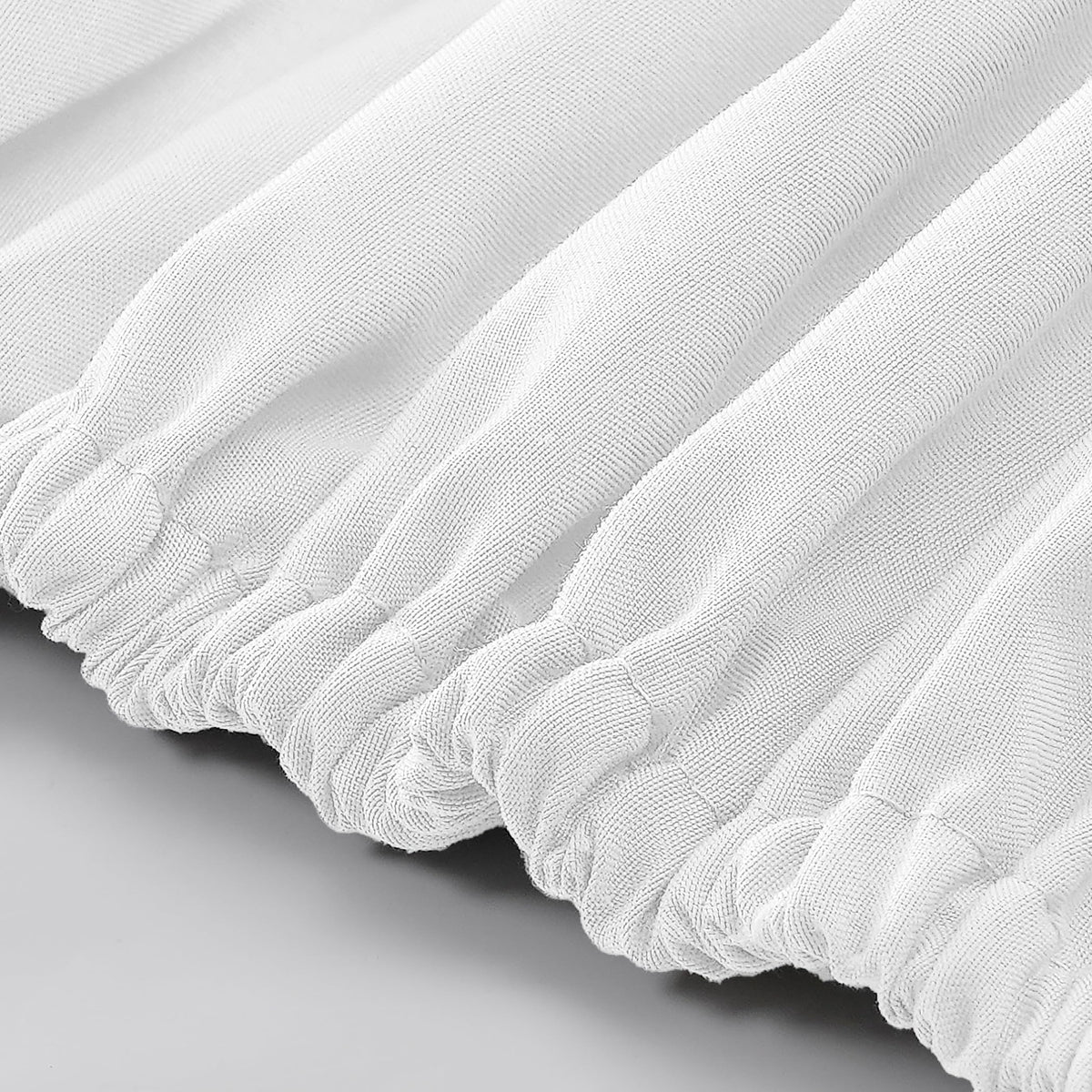 Close-up of Modern Threads microfiber fabric highlighting soft double-brushed texture.