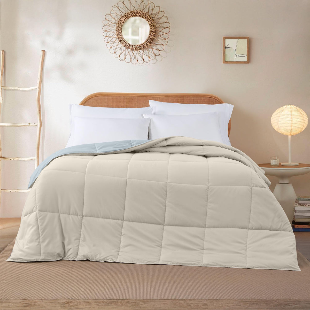 Modern Threads microfiber shell close-up showing soft, breathable fabric and plush loft