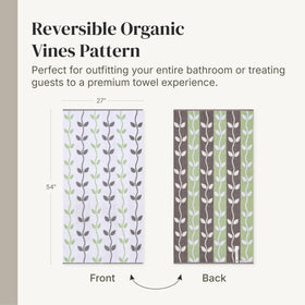 Modern Threads Natural Vine gray green white colorway complements modern decor