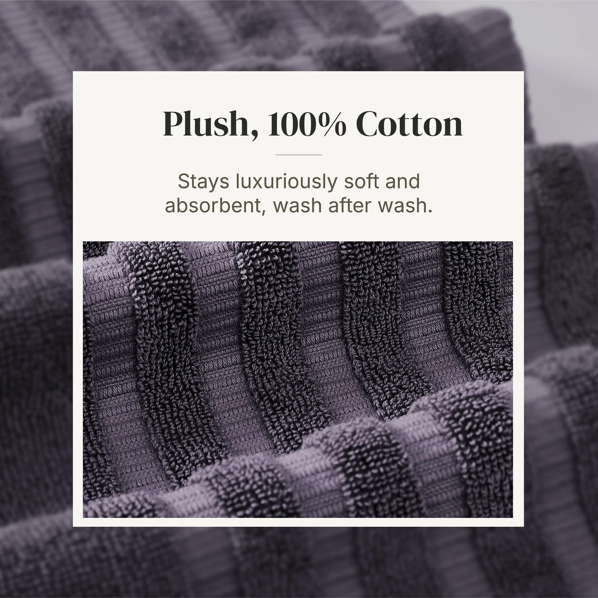 Modern Threads Natural Vine lavender gray white palette towels refresh bathroom styling