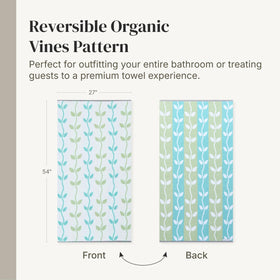 Textured view of Modern Threads Natural Vine towels showing durable fibers.