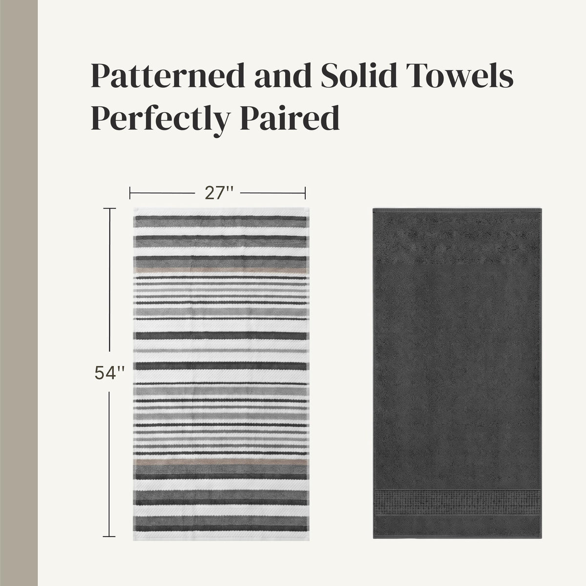 Modern Threads Pax towel set styled in a modern bathroom