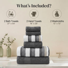 Modern Threads Pax hand towel resting on countertop