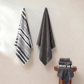 Modern Threads Pax solid bath towel folded for display