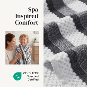 Modern Threads Pax washcloths stacked for daily use