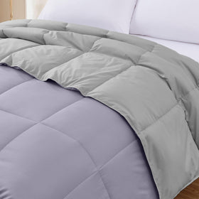 Modern Threads reversible Purple/Silver design complements modern or classic bedrooms.