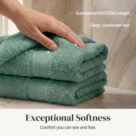 Modern Threads Spun Loft towels stacked for hotel-like luxury and comfort