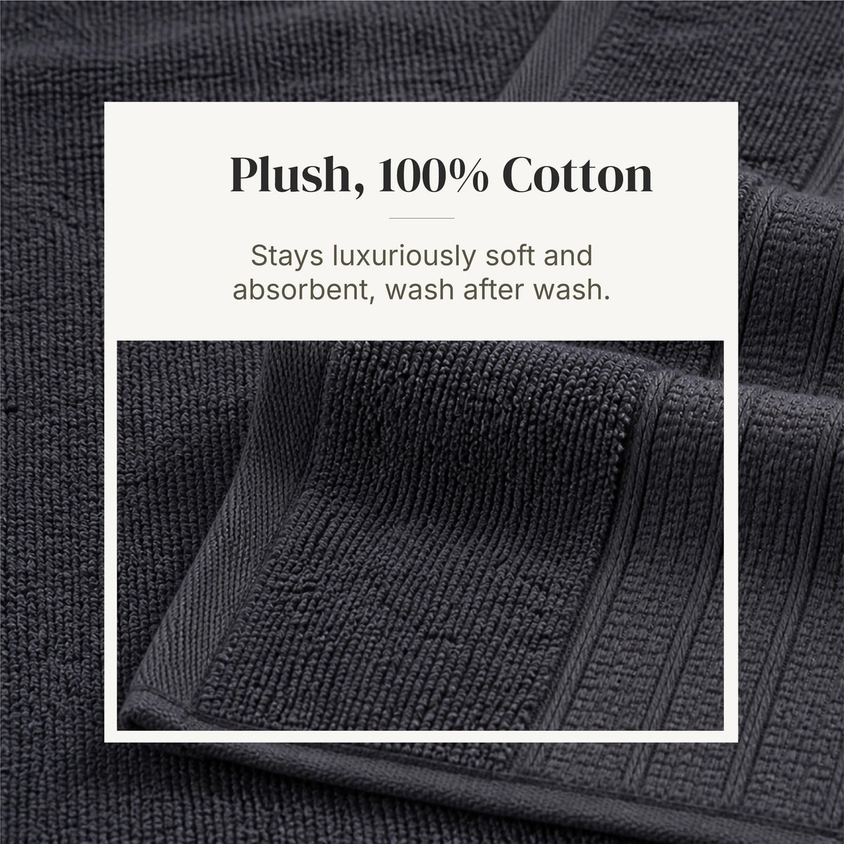 Modern Threads washcloth 13x13 white ideal for gentle facial cleansing.