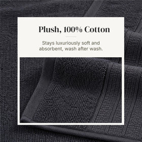 Modern Threads washcloth 13x13 white ideal for gentle facial cleansing.