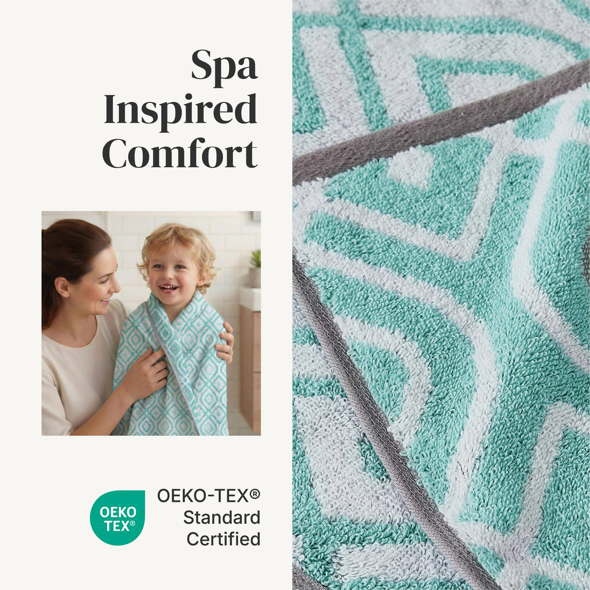 Modern Threads washcloths 13x13 provide gentle cleansing and lasting softness.
