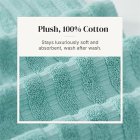 Yarn-dyed jacquard pattern adds stylish texture to Modern Threads towels.
