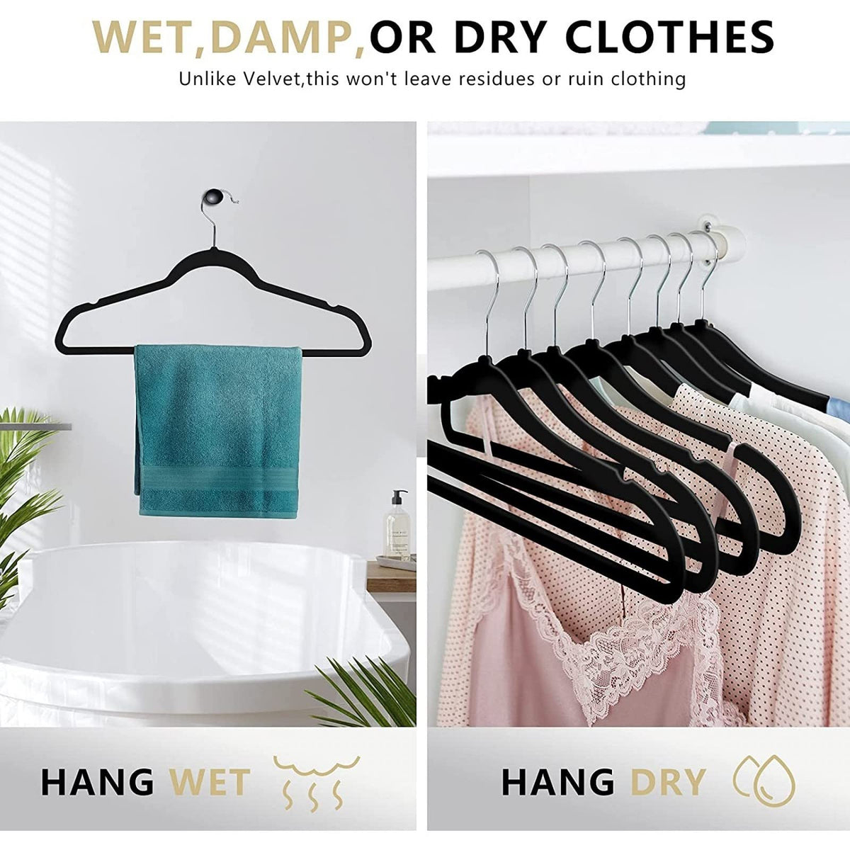 MOERKADA durable ABS plastic hanger supports up to 11 lbs per unit.