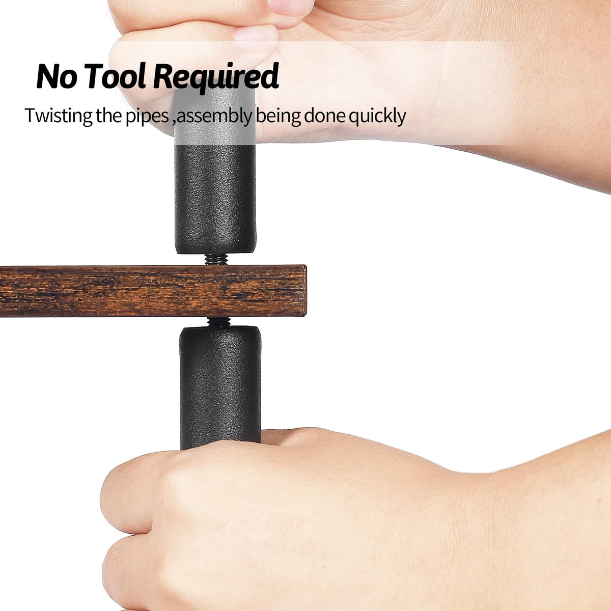 MOFAIN tool-free assembly enables quick setup.