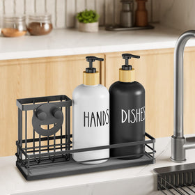 Moforoco black tray surface enhances kitchen decor and dryness