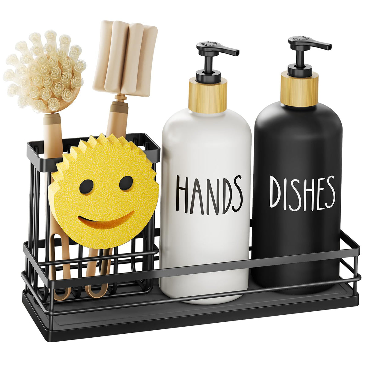 Moforoco eco-friendly kitchen set promotes reusable soap dispensing