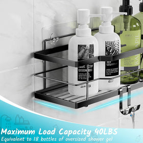 Moforoco rust-proof metal rack resists moisture in showers