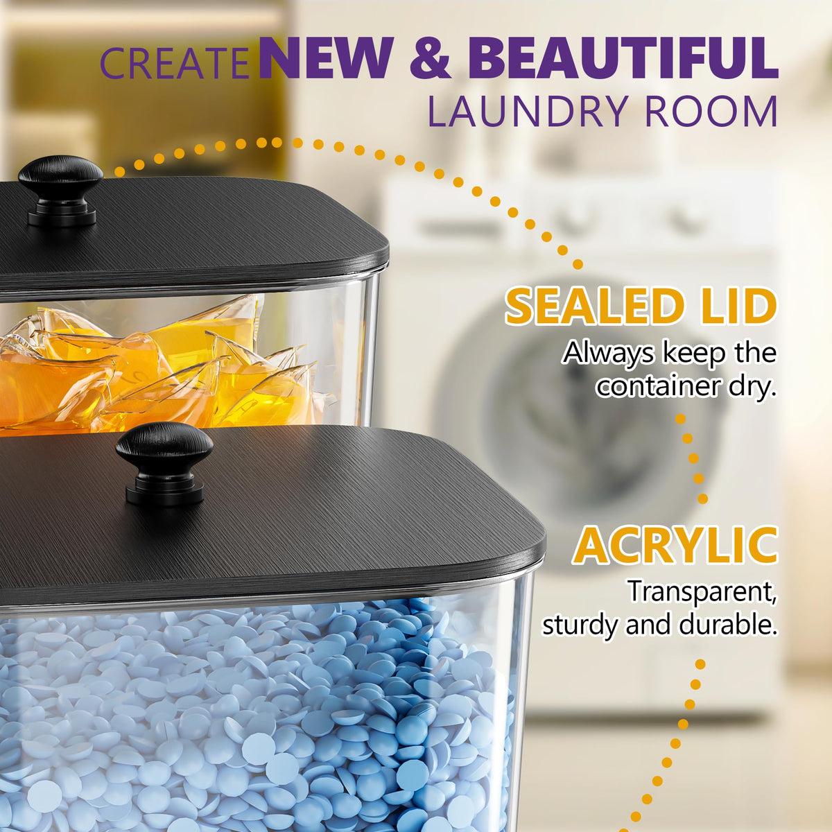 Moforoco waterproof labels help customize contents for quick identification.
