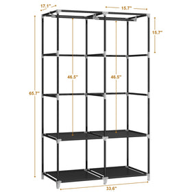 MOGELAFOO easy-assembly closet setup with no tools required