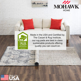 Mohawk Home recycled felt material close-up emphasizes eco-friendly padding.