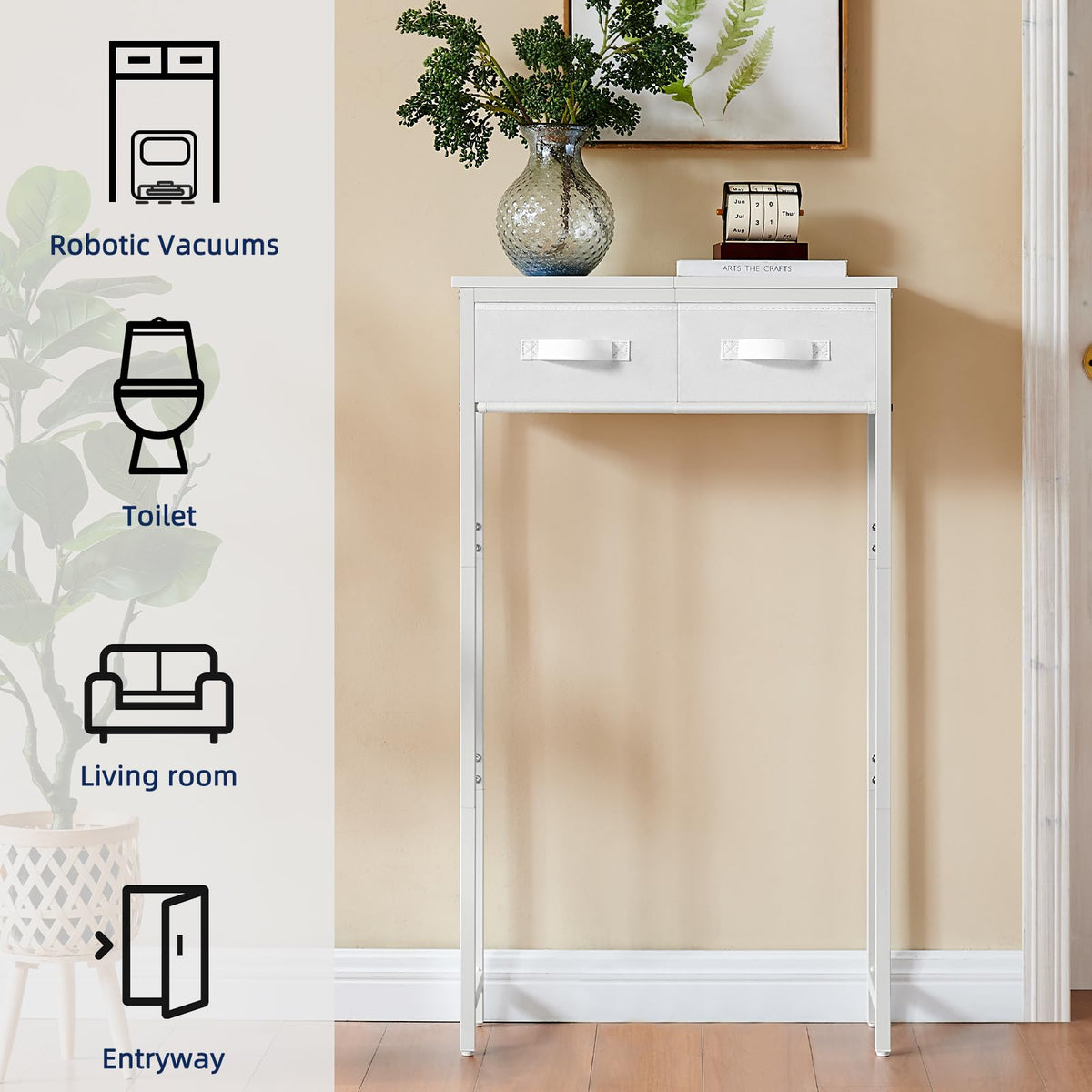 MOHOPE white finish fits a range of bathroom styles with a clean look