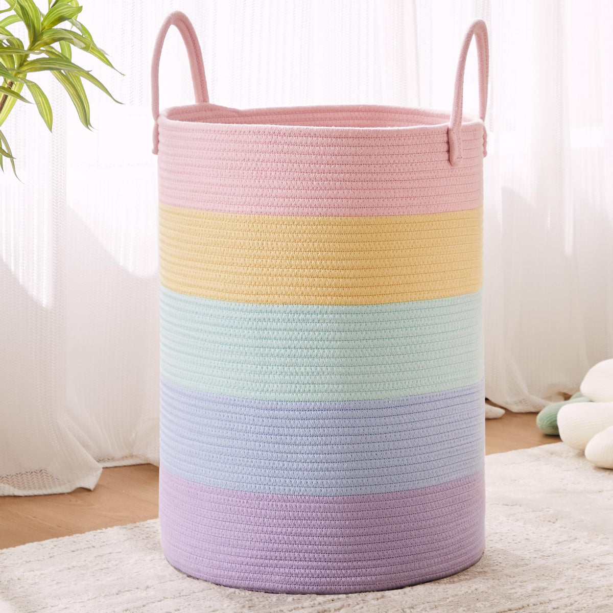 MOJOSCEND 80L capacity holds a week of laundry