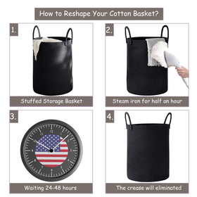 MOJOSCEND 80L basket storing blankets shows versatile room use