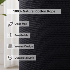 MOJOSCEND 80L basket filled with clothes demonstrates its open-top convenience