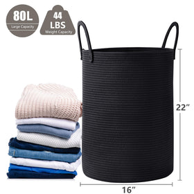 MOJOSCEND 80L basket folded flat for compact storage when not in use