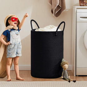 MOJOSCEND 80L basket woven texture adds a modern touch to any room