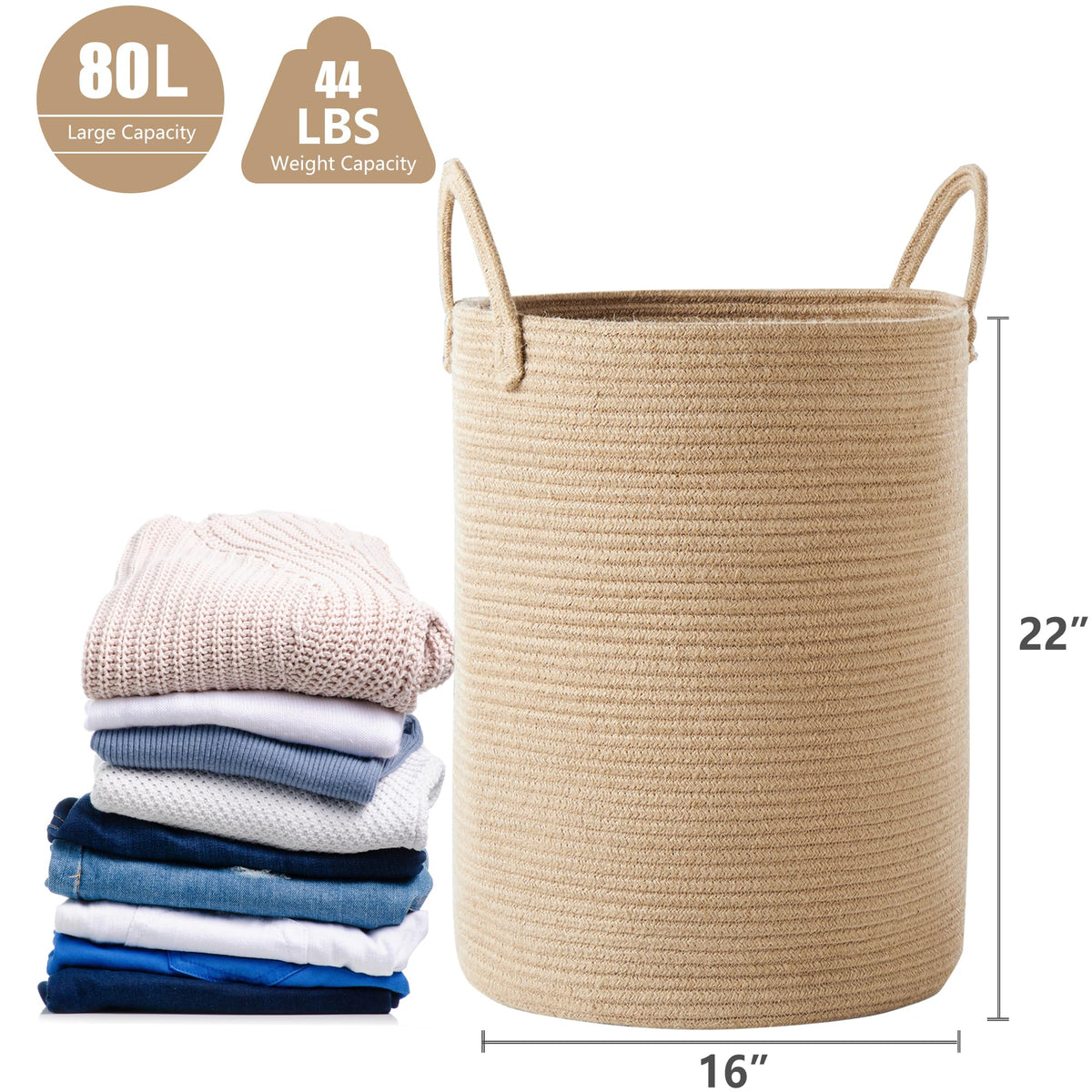 MOJOSCEND jute rope closeup shows natural, breathable material.