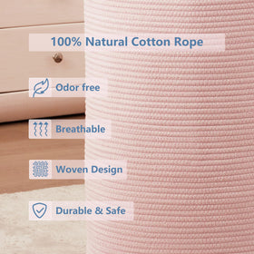 MOJOSCEND toxin-free cotton rope material ensures safe use around kids.