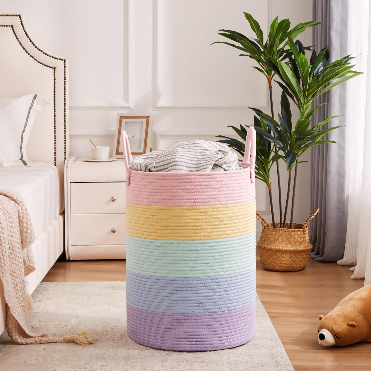 MOJOSCEND soft sturdy handles for easy laundry transport