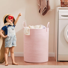 MOJOSCEND 80L capacity holds clothes, blankets, or toys for tidy spaces.